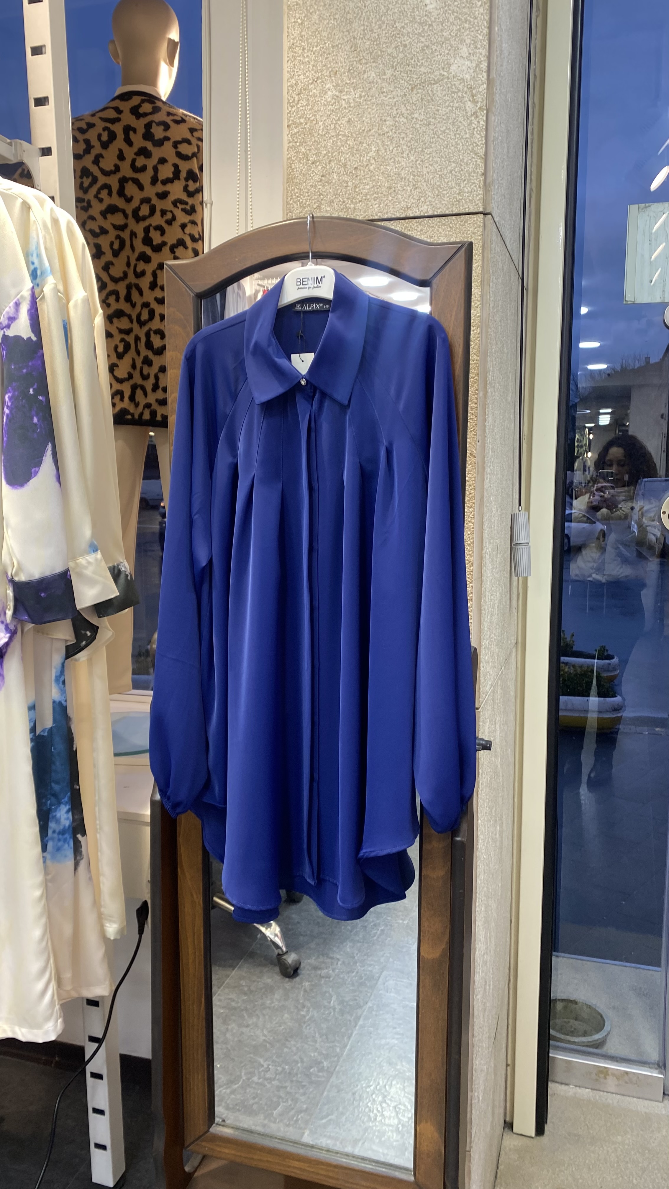 Oversize Kesim Balon Kol Uzun Piliseli Şık Kadın Tunik Gömleği