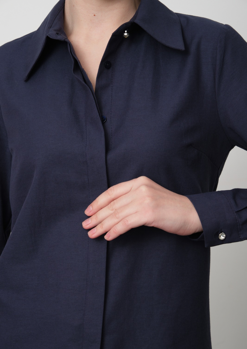 2'li Kadın Slim Fit Basic Pamuklu Ofis Gömleği