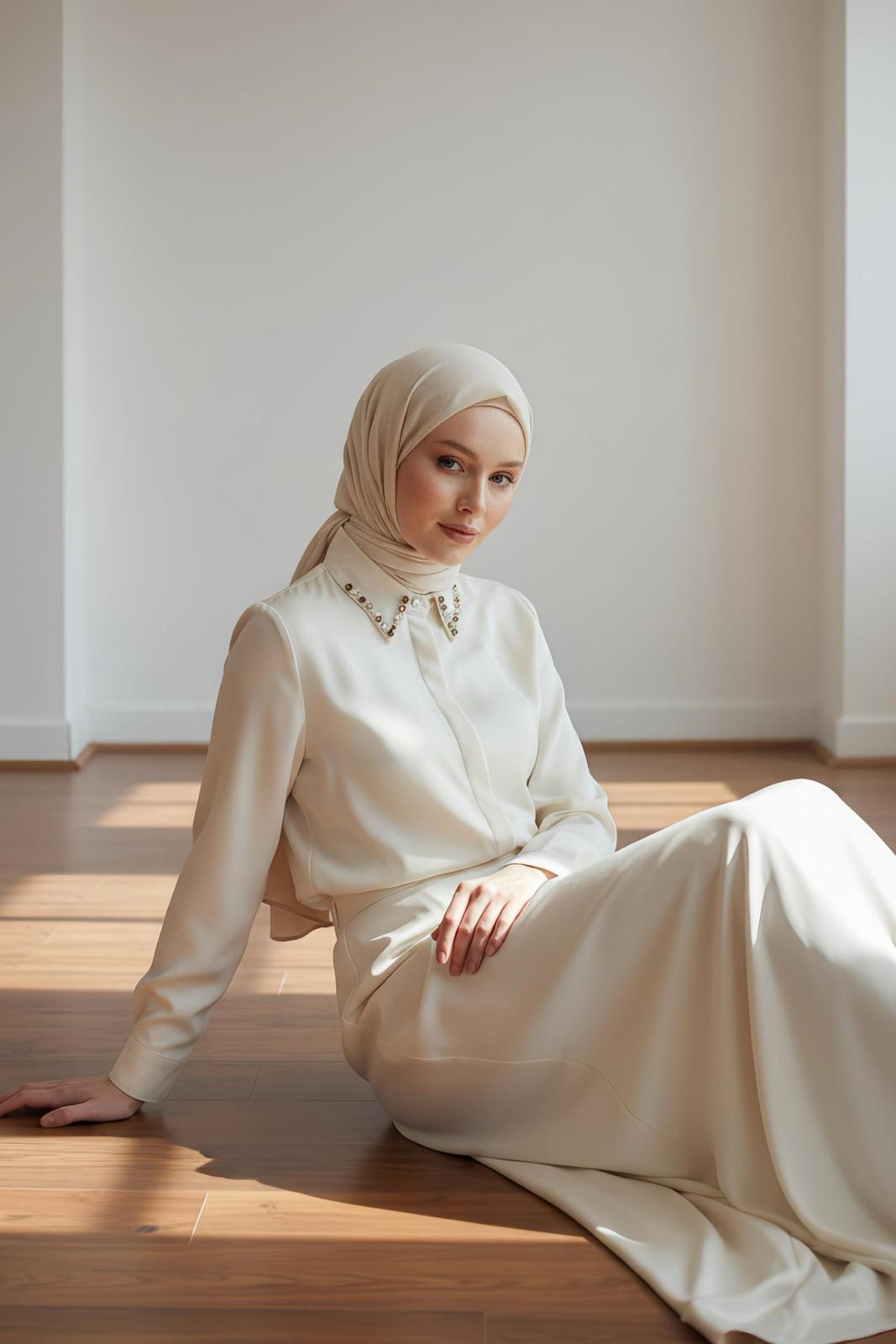 Yakası Taşlı Basic İç Göstermeyen Şık Gömlek